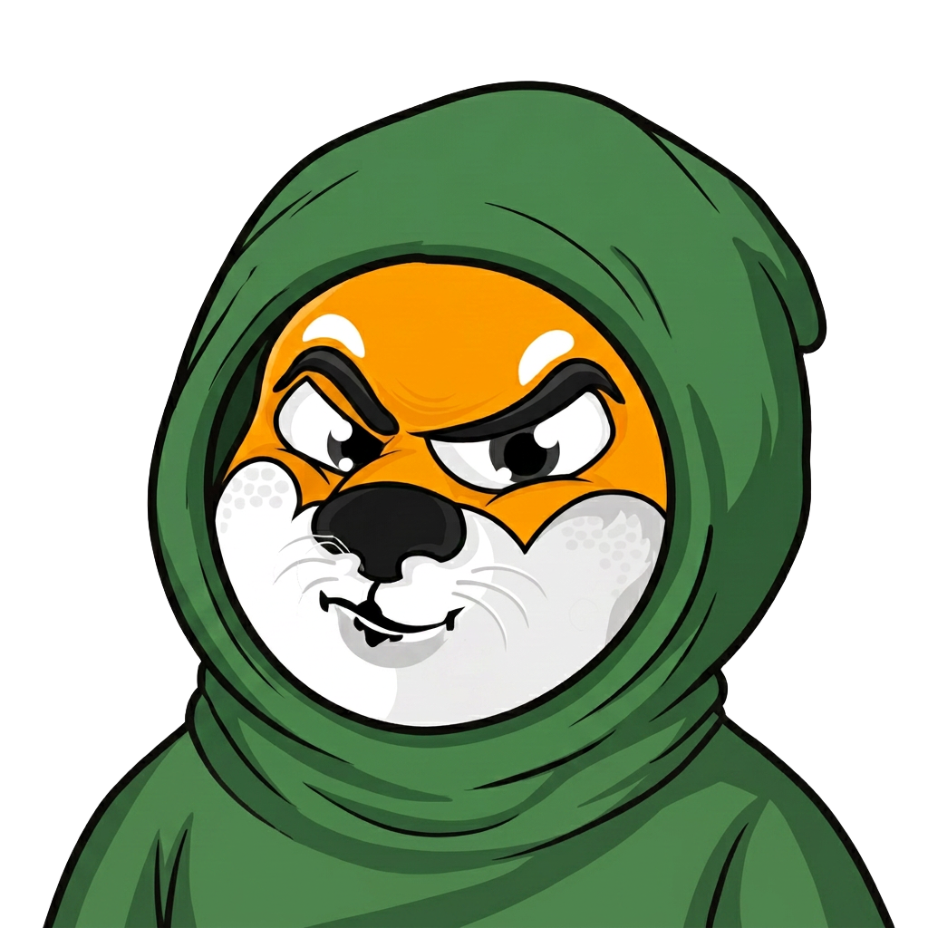 Hood Inu hooded mascot